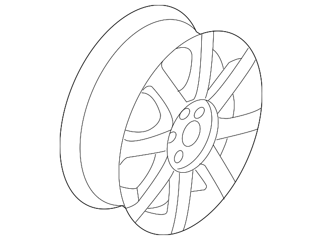 Wheel, Alloy 5K0-601-025-J-8Z8 - View 23