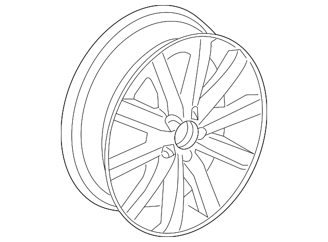 Wheel, Alloy 5K0-601-025-AD-88Z - View 25