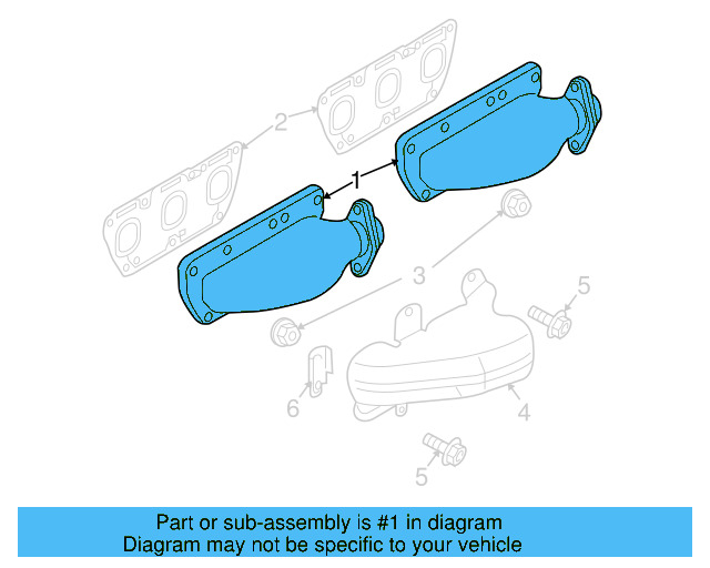 Exhaust Manifold 07C253018P - View 2