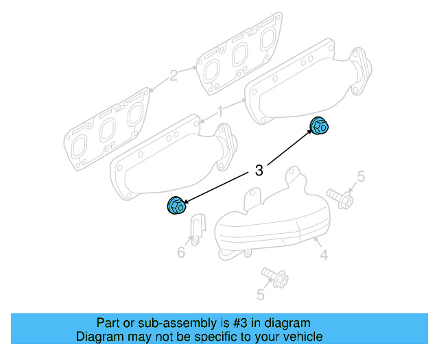 Exhaust Manifold Lock Nut N-911-308-01 - View 10