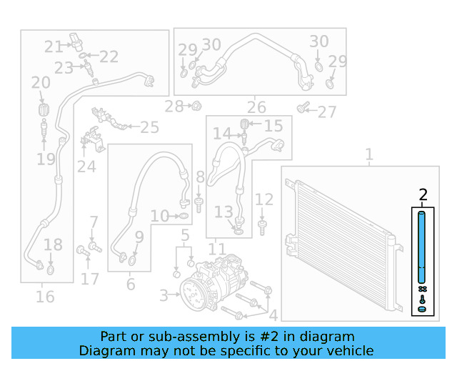 Drier Dessicant Bag 5Q0-298-403-A - View 13