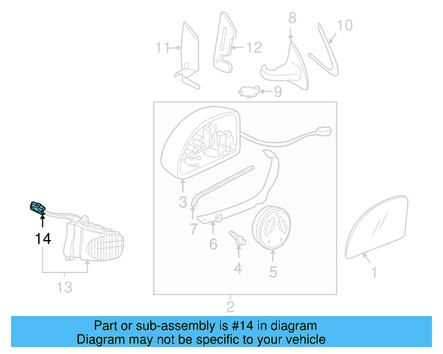 Signal Lamp Connector 1J0-973-119 - View 13