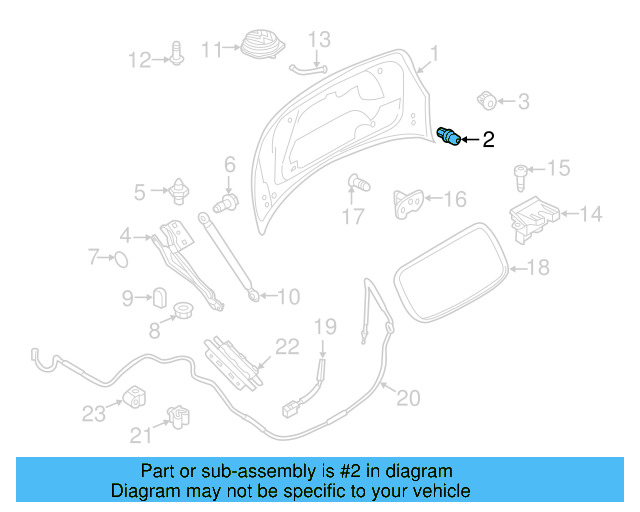 Hinge Stop 5C3-827-489-B-9B9 - View 5
