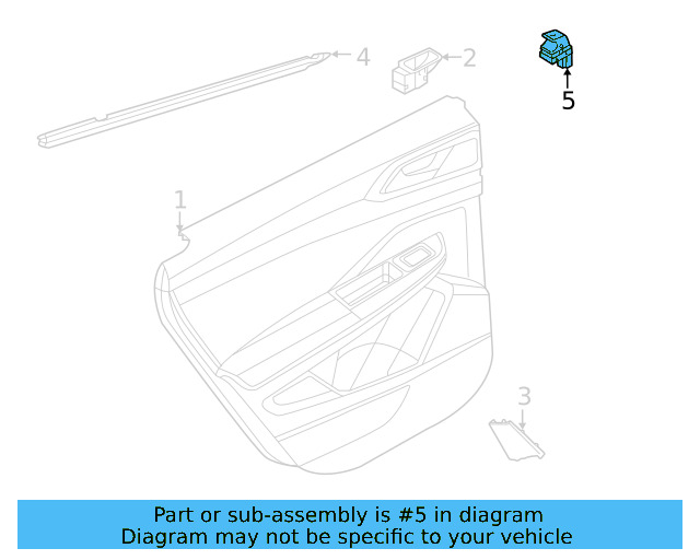 Window Switch 5G0-959-855-AA-WHS - View 3