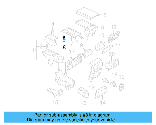 Lower Cover Buffer 3C0-863-453 - View 6