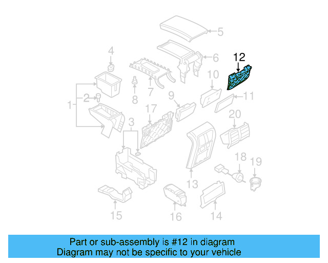 Trim Bracket 3C0-863-615 - View 6