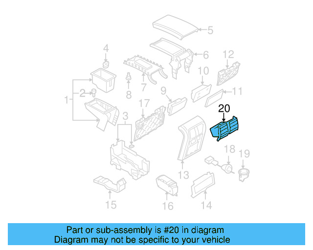 Air Outlet 3C0-819-203-B-1QB - View 11