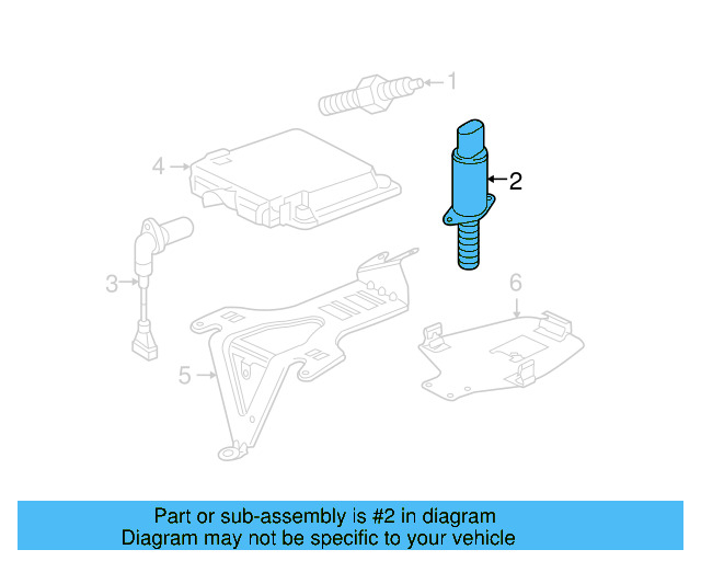 Camshaft Sensor 070-907-601-A - View 2