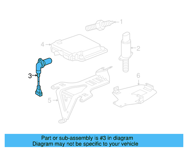 Engine Crankshaft Position Sensor 07Z-907-319 - View 2