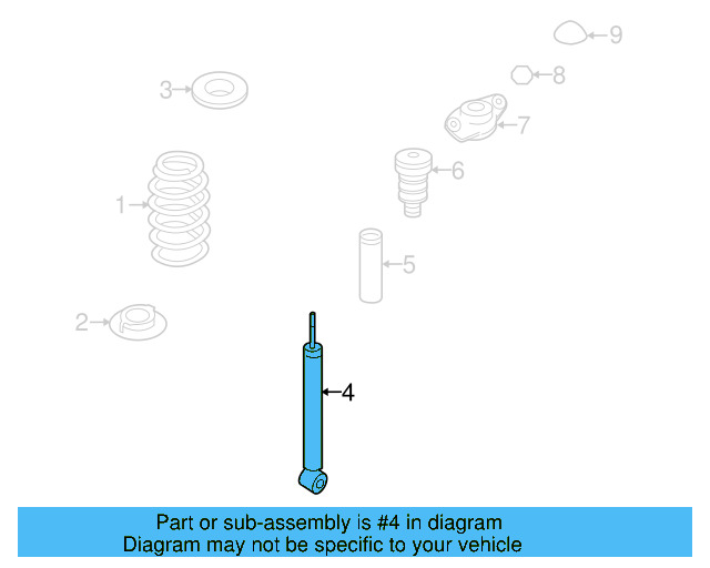 Shock Absorber 1K0-513-029-GP