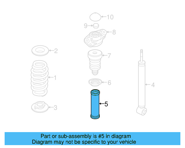 Suspension Shock Absorber Bellows 1K0-513-425 - View 6