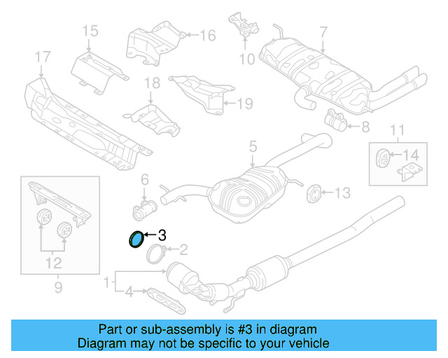 Converter & Pipe Gasket 5Q0-253-115-B - View 58