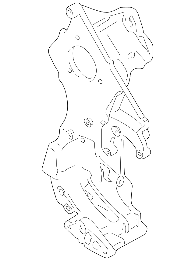 Power Steering Pump Mount Bracket 021-260-087 - View 2
