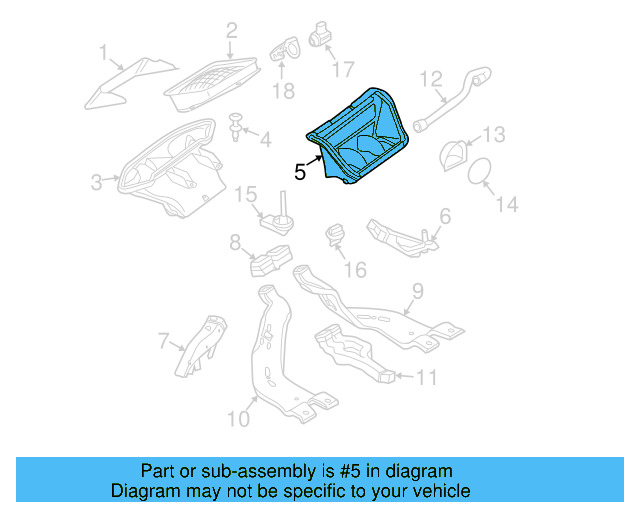 Upper Duct 5M1-815-077-A - View 2