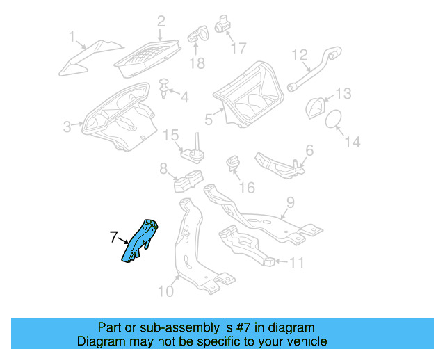 Floor Duct 5M1-819-151-A - View 8
