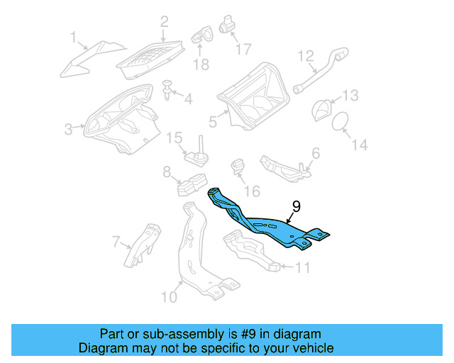 Rear Duct 8U0-819-802-A - View 23