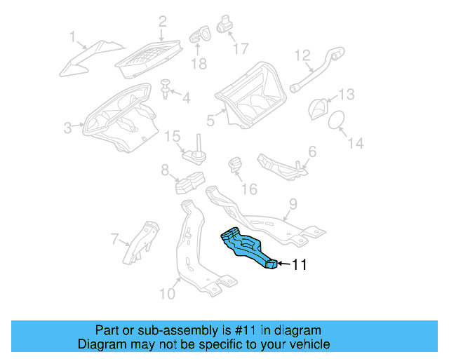 Center Duct 5N0-819-633 - View 8