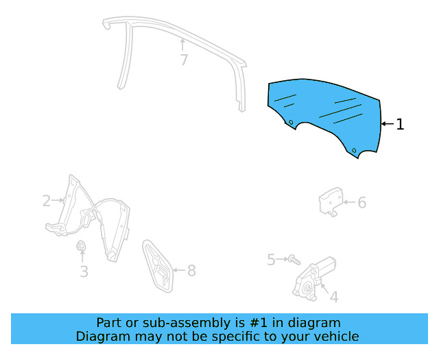 Door Glass 17A-845-202-A - View 6