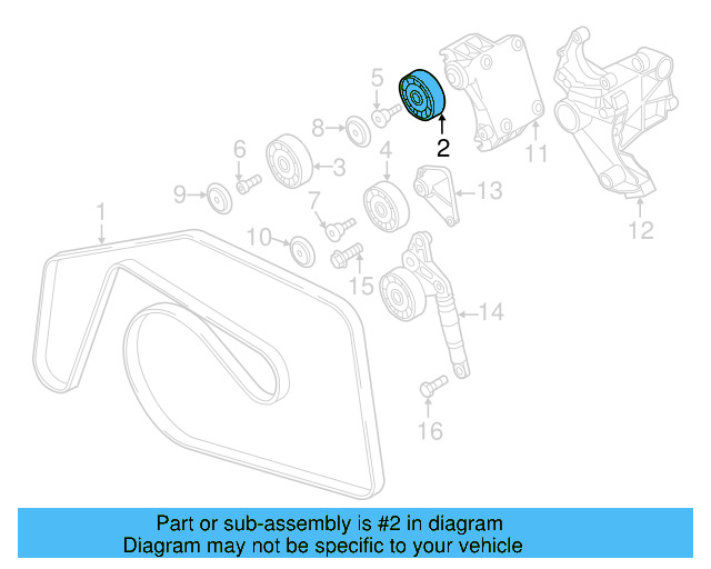 Idler Pulley 059-903-341-J - View 8
