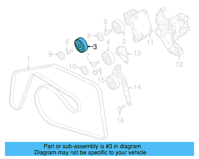 Idler Pulley 059-903-341-H - View 18