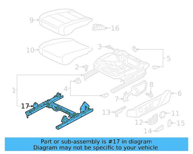 Seat Track 8S8-881-184-A