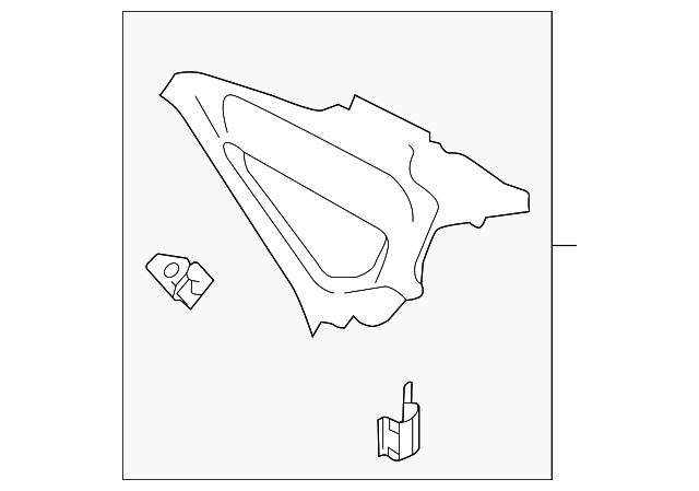 Quarter Glass Trim 561-867-287-E-Y20