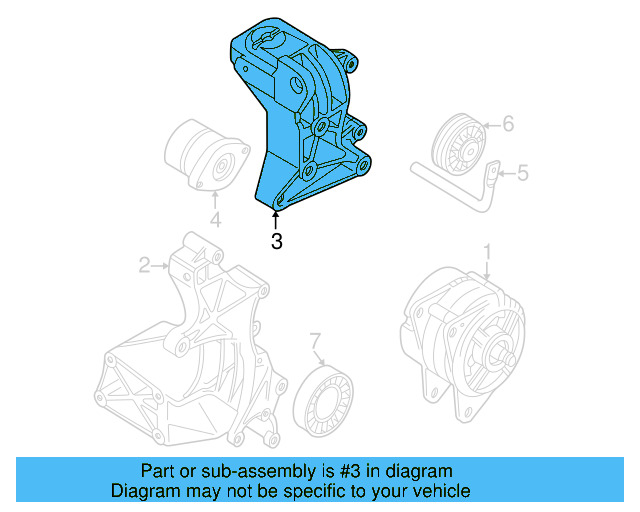 Alternator Mount Bracket 022-260-087-A
