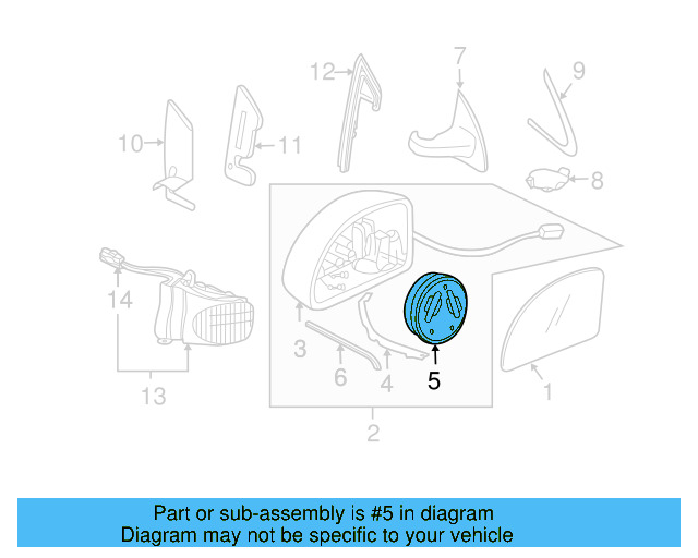 Mirror Motor 1C0-959-577 - View 6