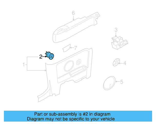 Door Trim Panel Clip 1C0-868-243 - View 20
