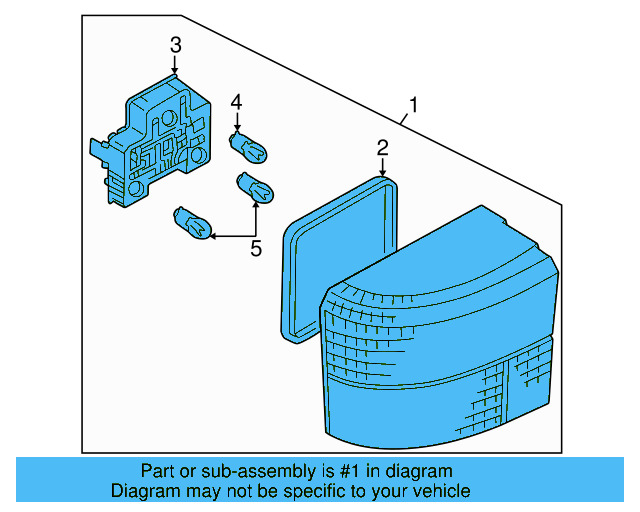 Tail Lamp Assembly 701-945-095-A-01C - View 4