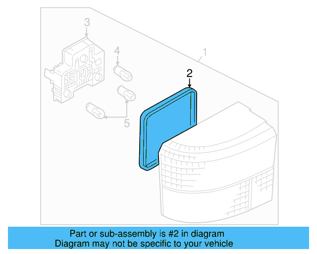 Tail Lamp Assembly Gasket 867-945-191-A - View 3