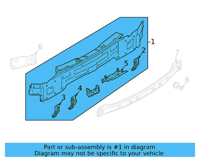 Rear Body Panel 3CN-813-301-A - View 3