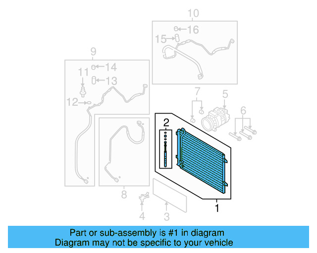 A/C Condenser 3C0-820-411-D - View 6