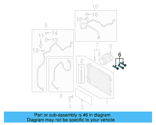 Compressor Mount Bolt N-907-075-02 - View 43