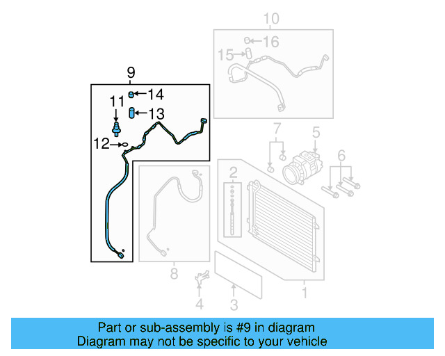 AC Hose 3C0-820-741-AT - View 8