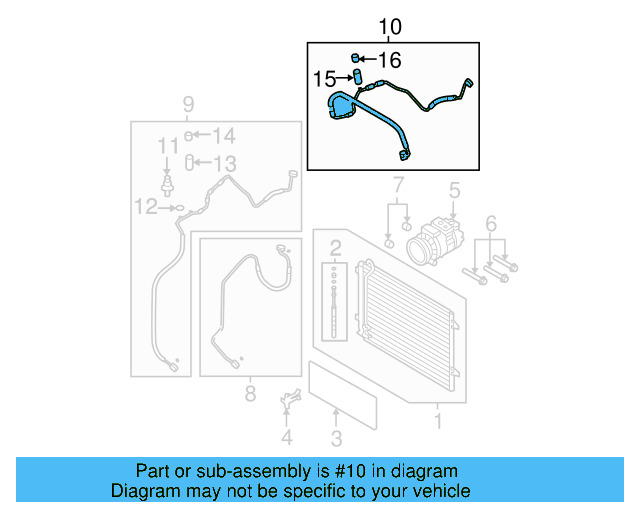 AC Hose 3C0-820-743-BG