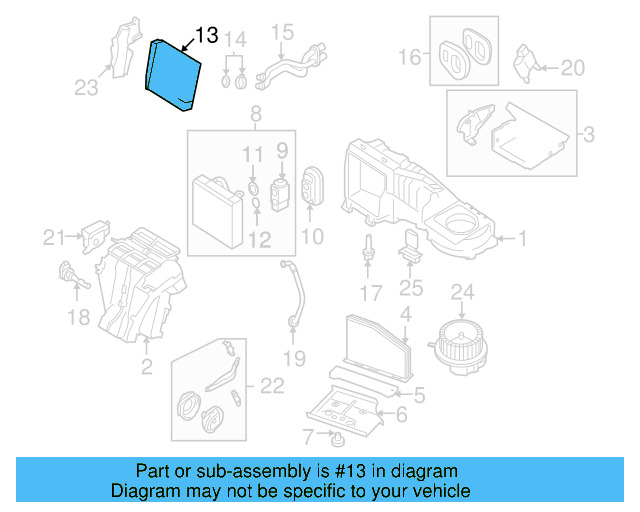 Heater Core 3C0-819-031-A - View 40