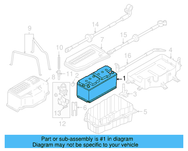 Vehicle Battery 000915089J