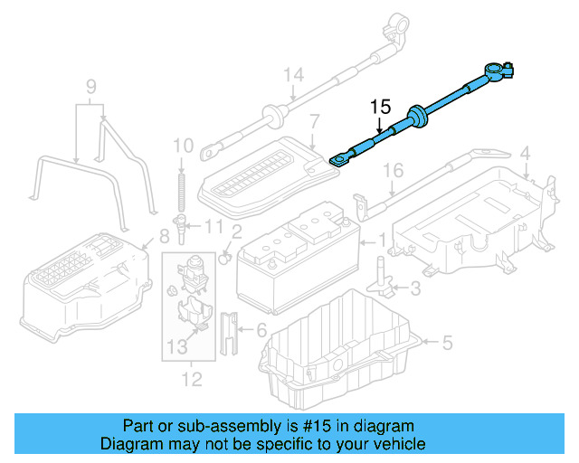 Battery Cable 7L0-971-343-B