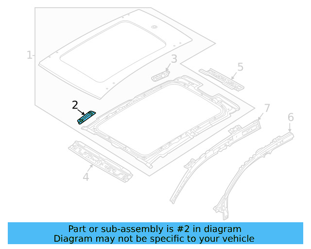 Roof Panel Bracket 2GJ-817-906 - View 9