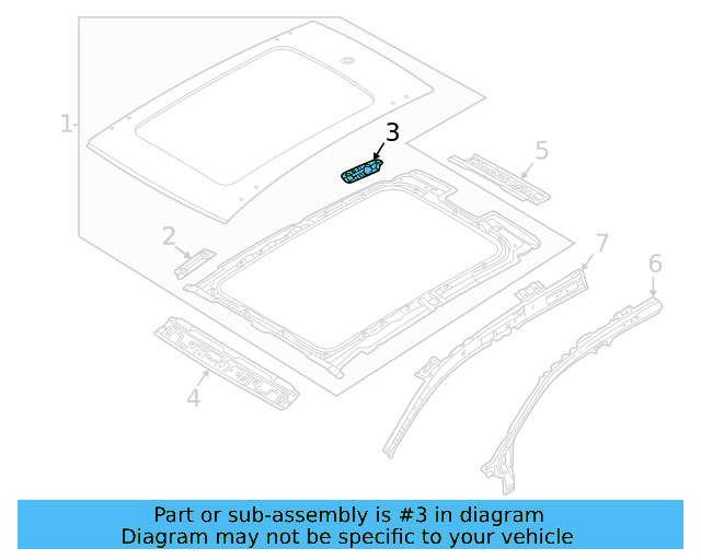 Roof Panel Bracket 2GJ-817-906 - View 3