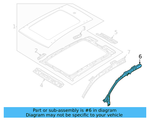 Roof Rail 2GJ-809-437 - View 5