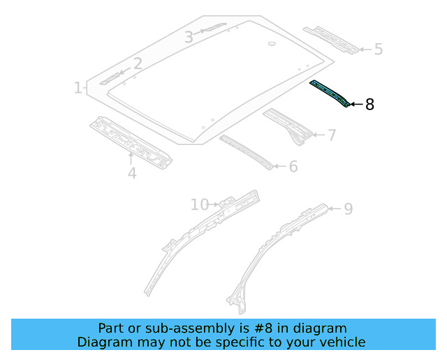 Roof Bow 2GJ-817-120-A