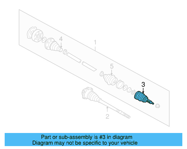Outer Joint Assembly 1J0-498-099-EX - View 10