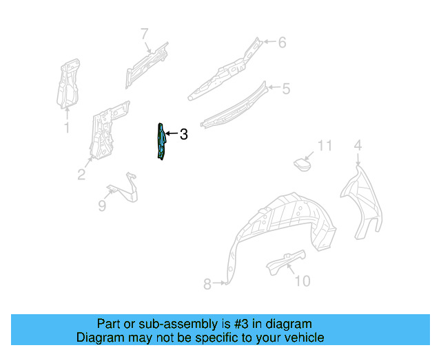 Inner Panel 1Y0-810-431-C - View 5