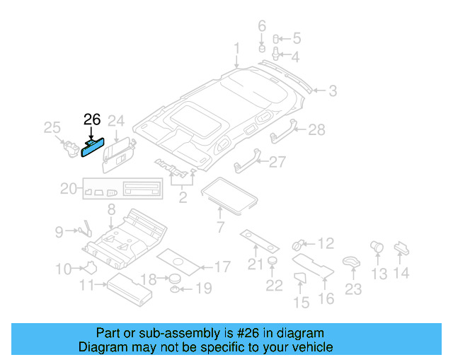 Sun Visor 7L6-858-555-7G8 - View 5