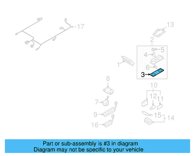 Map Lamp Lens 7L6-947-126