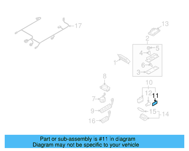 Dome Light Lens 7L6-947-126-C