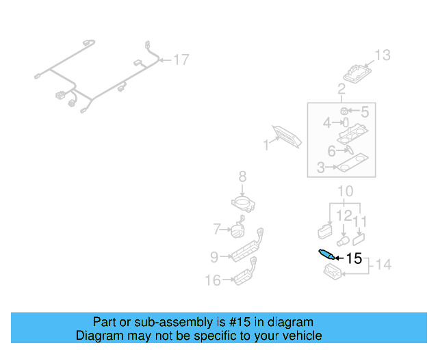 O'head Lamp Bulb N-910-462-01 - View 2