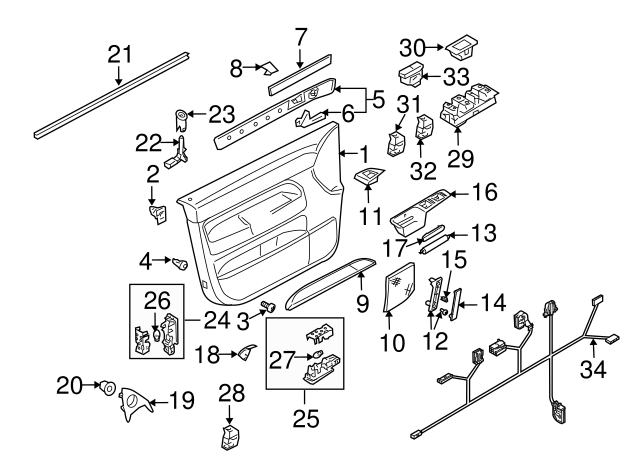 Window Switch 7L6-959-855-B-REH - View 12